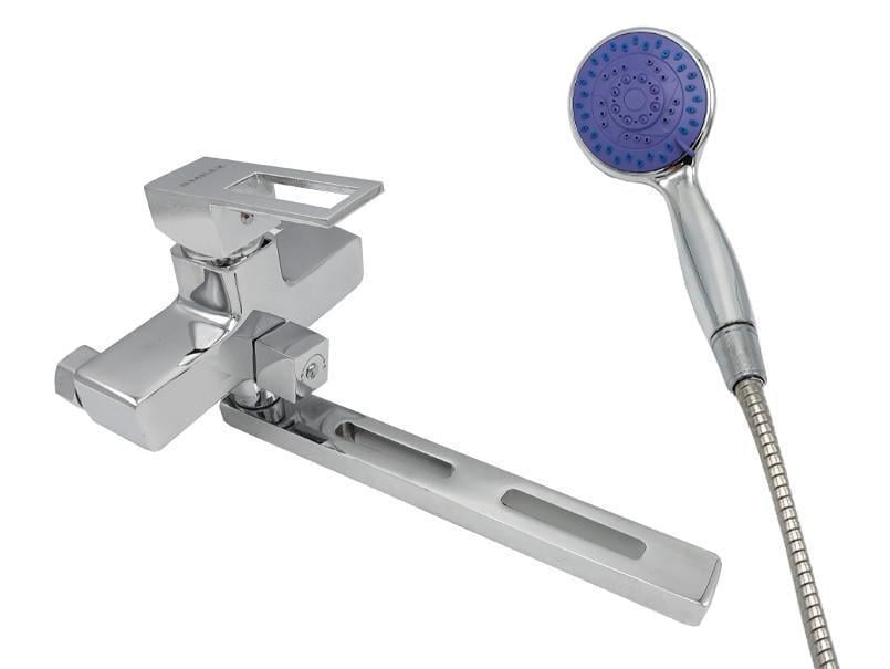 Смеситель для ванны Millz картридж Ø35 излив 30 см Хром (00000022888)