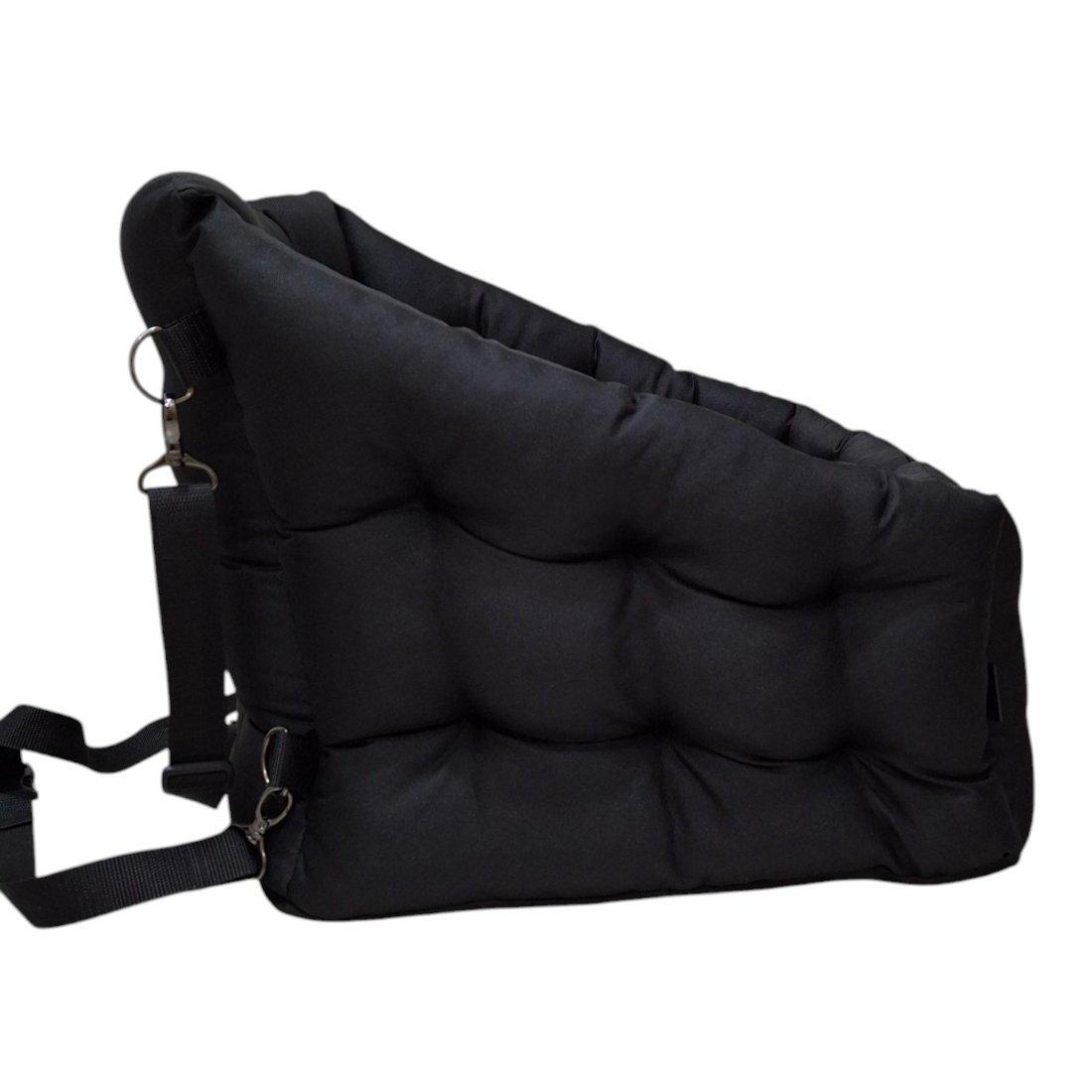 Крісло автомобільне для собак Huge and Tiny зі знімними ременями Waterproof Oxford 50x45 см Чорний (98734) - фото 3