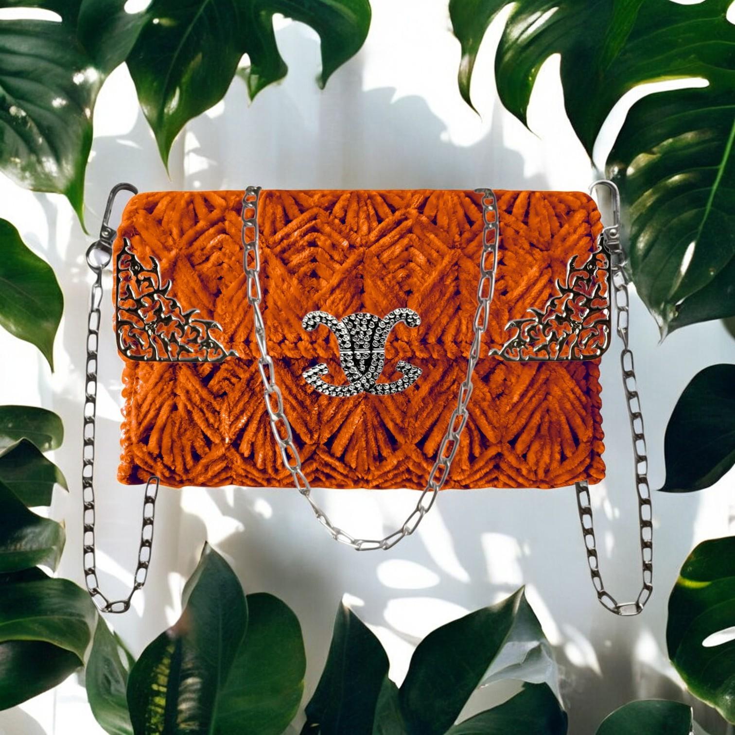 Набор для создания сумки из пластиковой канвы Серебряная лилия с нитками Темно-оранжевый (1596-5) - фото 6 Набор для создания сумки из пластиковой канвы Серебряная лилия с нитками Темно-оранжевый (1596-5) - фото 6