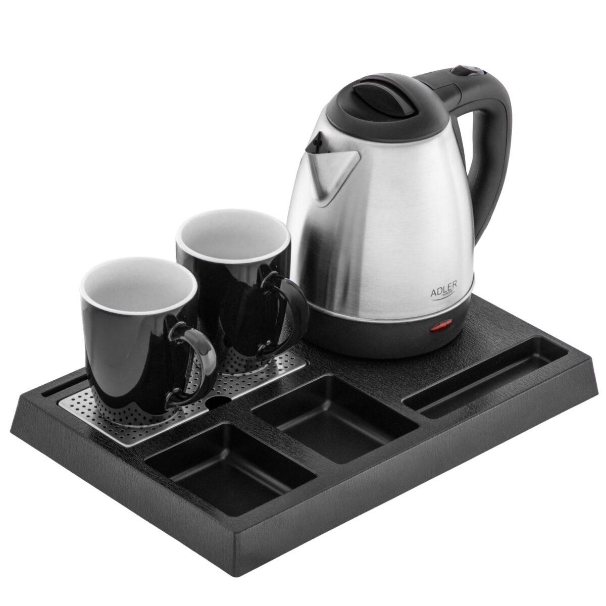 Готельний чайний набір Adler AD 1354 нержавіюча сталь 1500 Вт 1,2 л (id_2192) Готельний чайний набір Adler AD 1354 нержавіюча сталь 1500 Вт 1,2 л (id_2192)