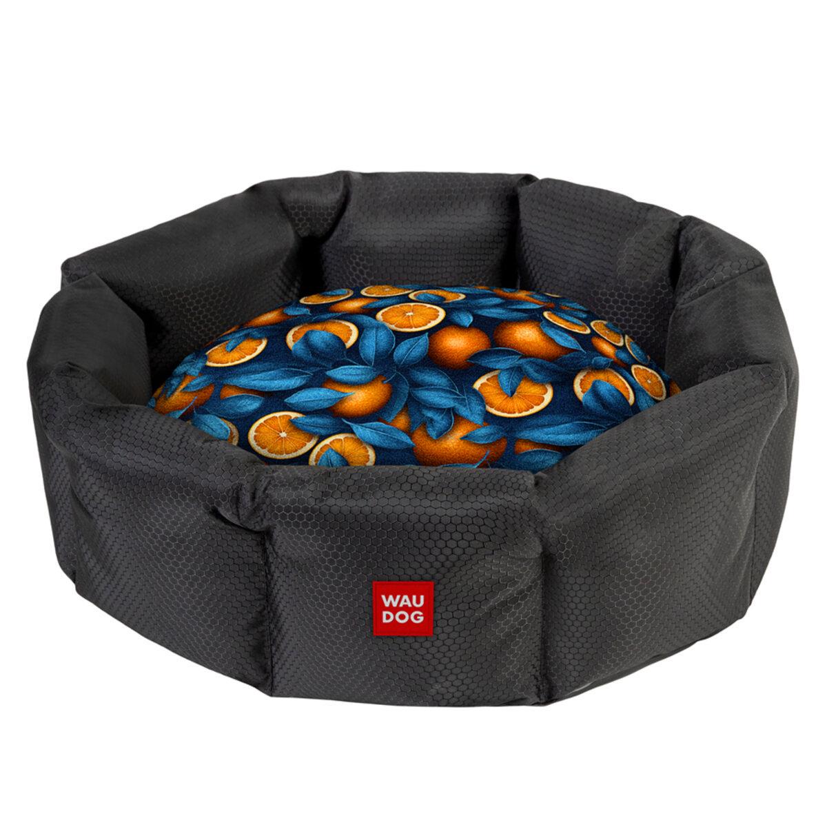 Леженка для собак WAUDOG Relax Апельсины L 49х59х20 см (315-4054 Col)
