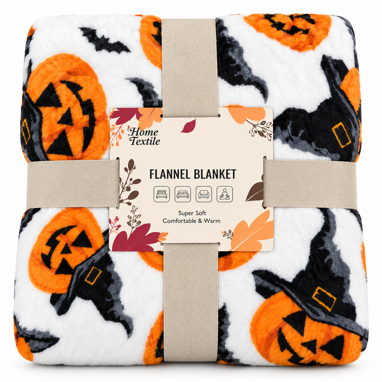 Плед Ardesto Autumn Flannel Хэллоуин 160х200 см (ART0150PB)