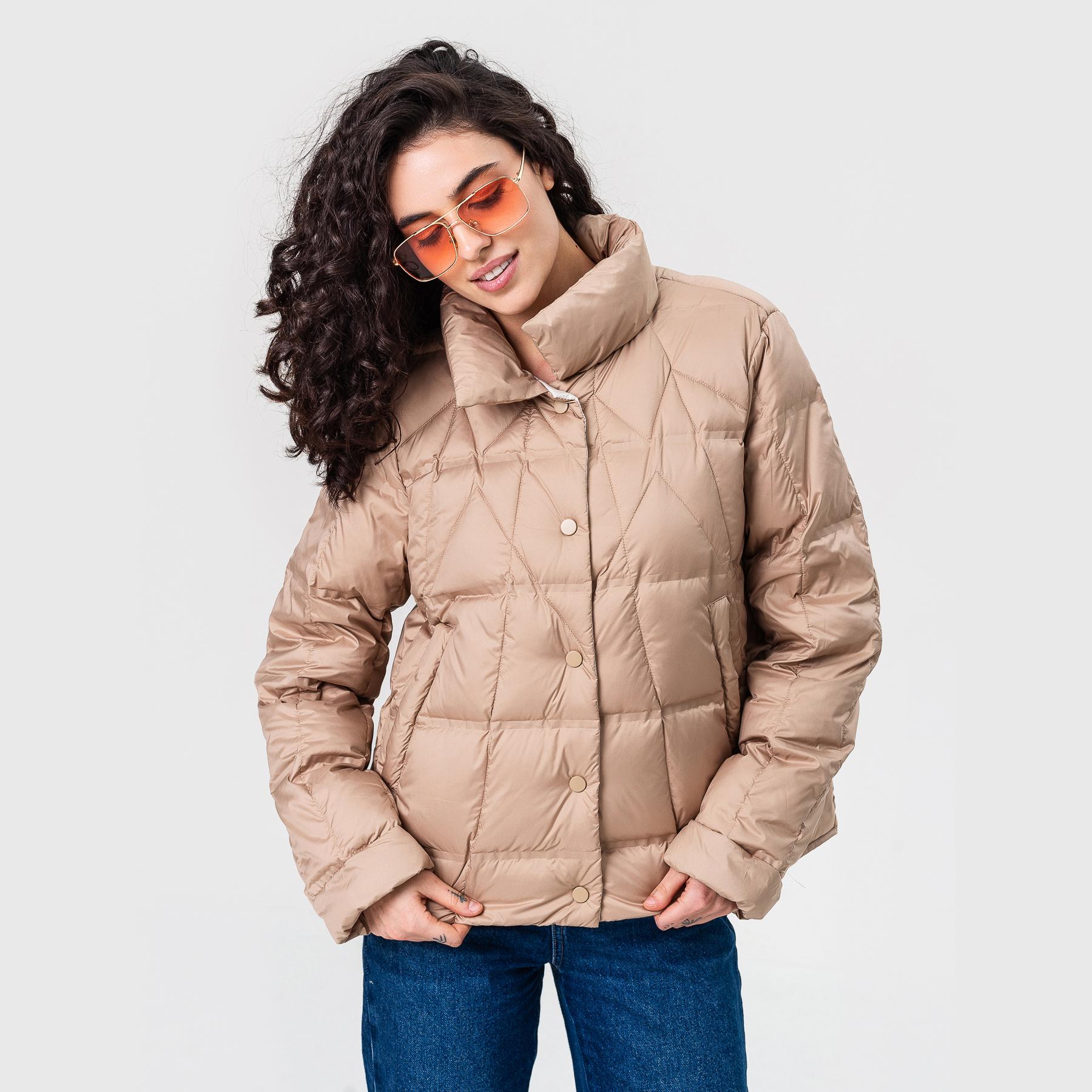 Куртка легка пухова Viva-Wear XL Бежевий (88287)