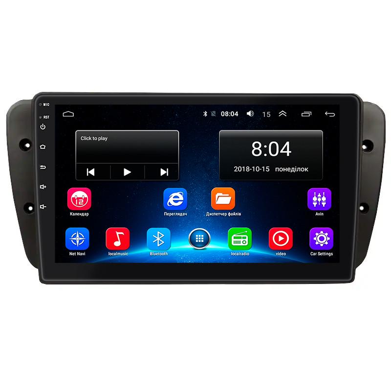Магнитола штатная Lesko 9" для SEAT Ibiza IV 2008-2012 2/32Gb Wi-Fi GPS Base