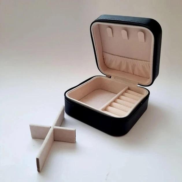 Скринька для прикрас маленький 10х10х5 см Чорний (AD-2225) - фото 3 Скринька для прикрас маленький 10х10х5 см Чорний (AD-2225) - фото 3