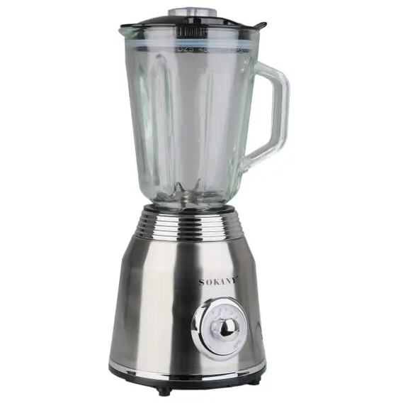 Блендер стационарный Sokany SK-186 с чашей 1,5 л Стальной - фото 2 Блендер стационарный Sokany SK-186 с чашей 1,5 л Стальной - фото 2