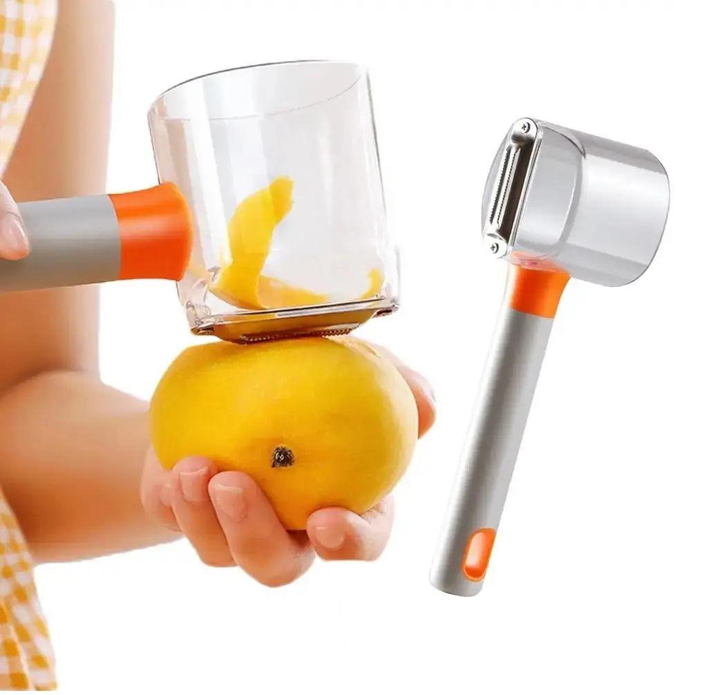 Овочечистка ручна Store Fruit Peeler кухонна для видалення шкірки з контейнером для овочів та фруктів - фото 10