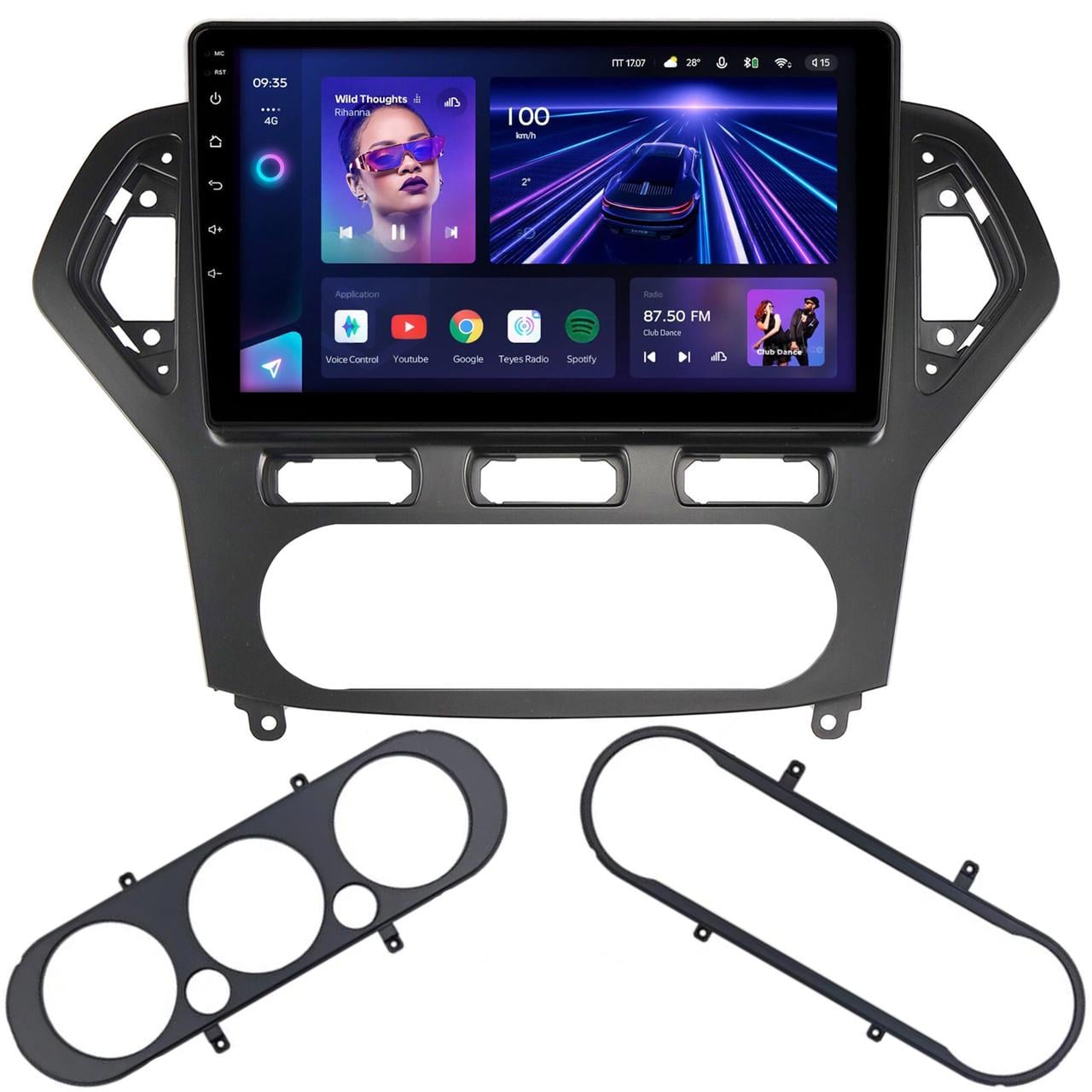 Автомагнитола для Ford Mondeo 4 2007-2010 4/64 Гб/8 ядер/XYAuto/4G/DSP/CarPlay/Android (М-ФМ4т2-10-М4)