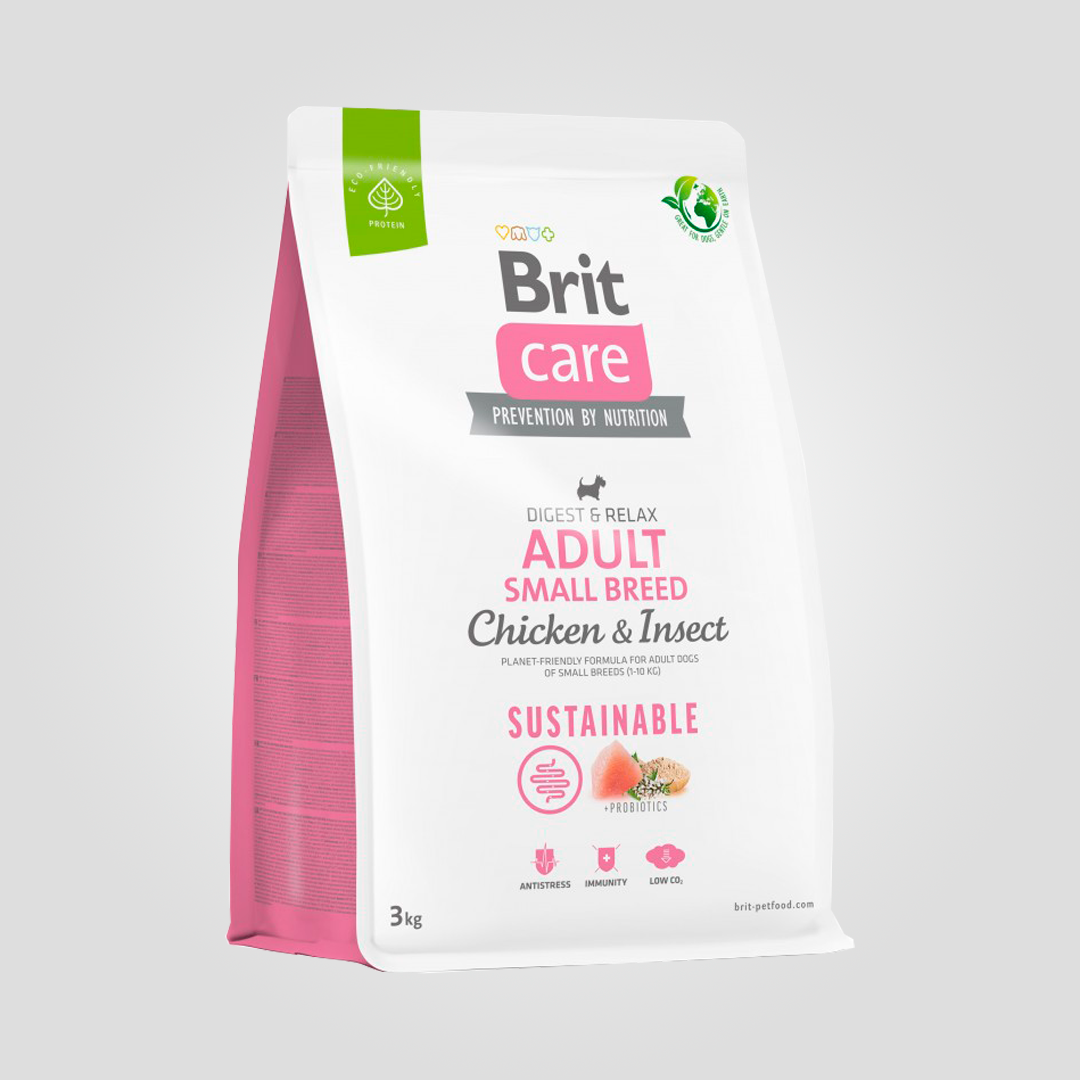 Корм сухой Brit Care Dog SustainableSmall Breed для собак мелких пород с курицей и насекомыми 3 кг (20504395) Корм сухой Brit Care Dog SustainableSmall Breed для собак мелких пород с курицей и насекомыми 3 кг (20504395)