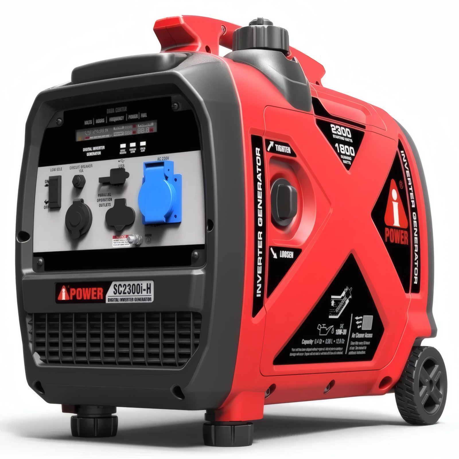 Бензогенератор инверторный A-iPower SC2300i-H 1,8/2,3 кВт чистая синусоида ручной старт бак 4,2 л до 6,5 ч 63 дБ 23 кг (37283949)