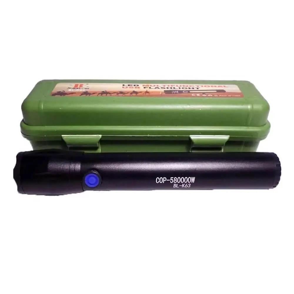 Фонарик ручной BL K63 18650 usb charge (8-17-26992)