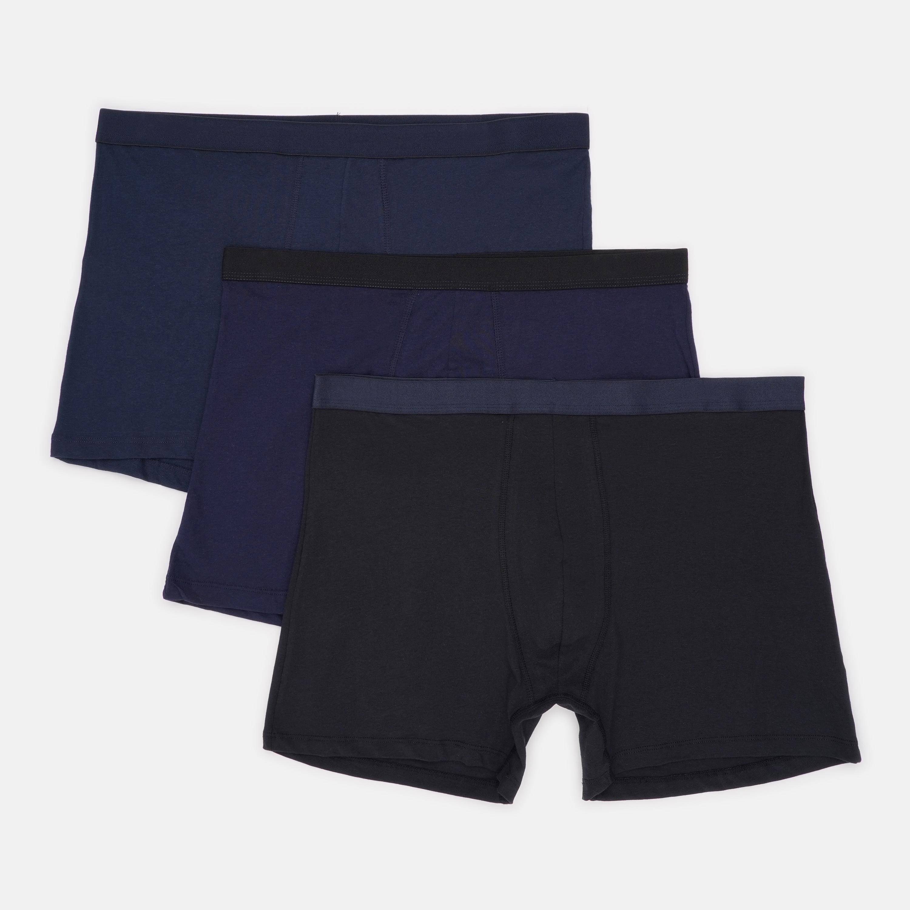 Труси Basic Collection 3 шт. XXL Темно-синій/Чорний (14380903635)