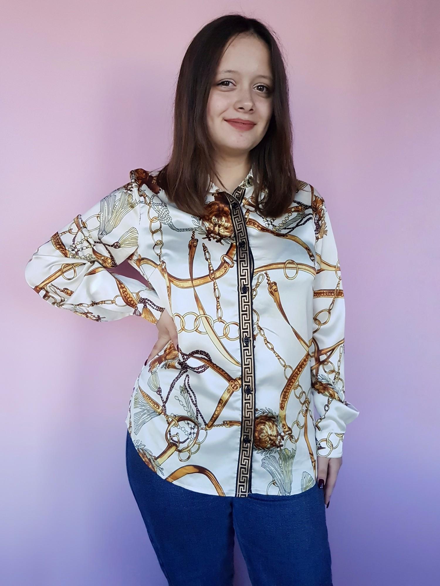 Рубашка женская Boohoo 2 XL Бежевый (10289)