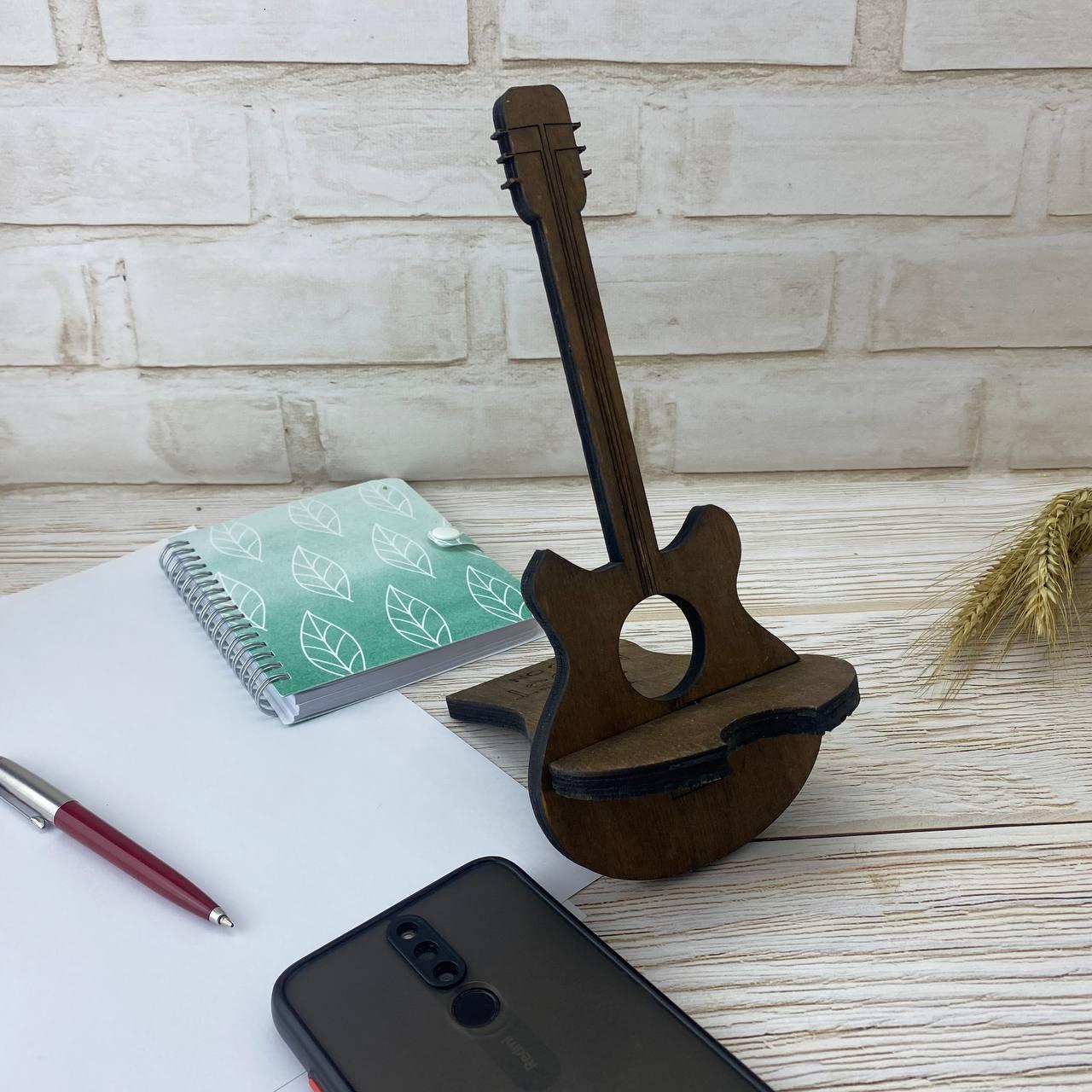 Підставка для телефону настільна Гітара з фанери (21051539) - фото 6 Підставка для телефону настільна Гітара з фанери (21051539) - фото 6