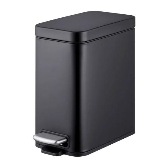 Ведро для мусора MIXXUS Premium Quadro-TC0105 Black с плавным закрытием/прямоугольное 5 л Черный (MI7061)