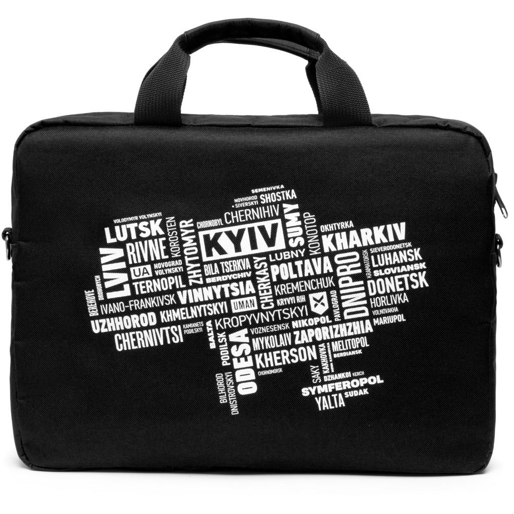 Сумка для ноутбука Vinga NB1402 14" Black/White (NB1402UWBK) - фото 2