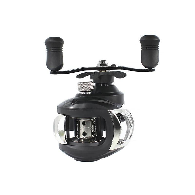 Катушка мультипликаторная Yumoshi AK 201 Black-Silver Left рыболовная Катушка мультипликаторная Yumoshi AK 201 Black-Silver Left рыболовная