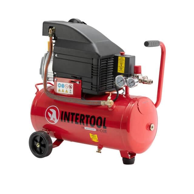 ᐉ Компрессор Intertool 1500 Вт 220 В 8 атм 206 л/мин 24 л (PT-0010 ...