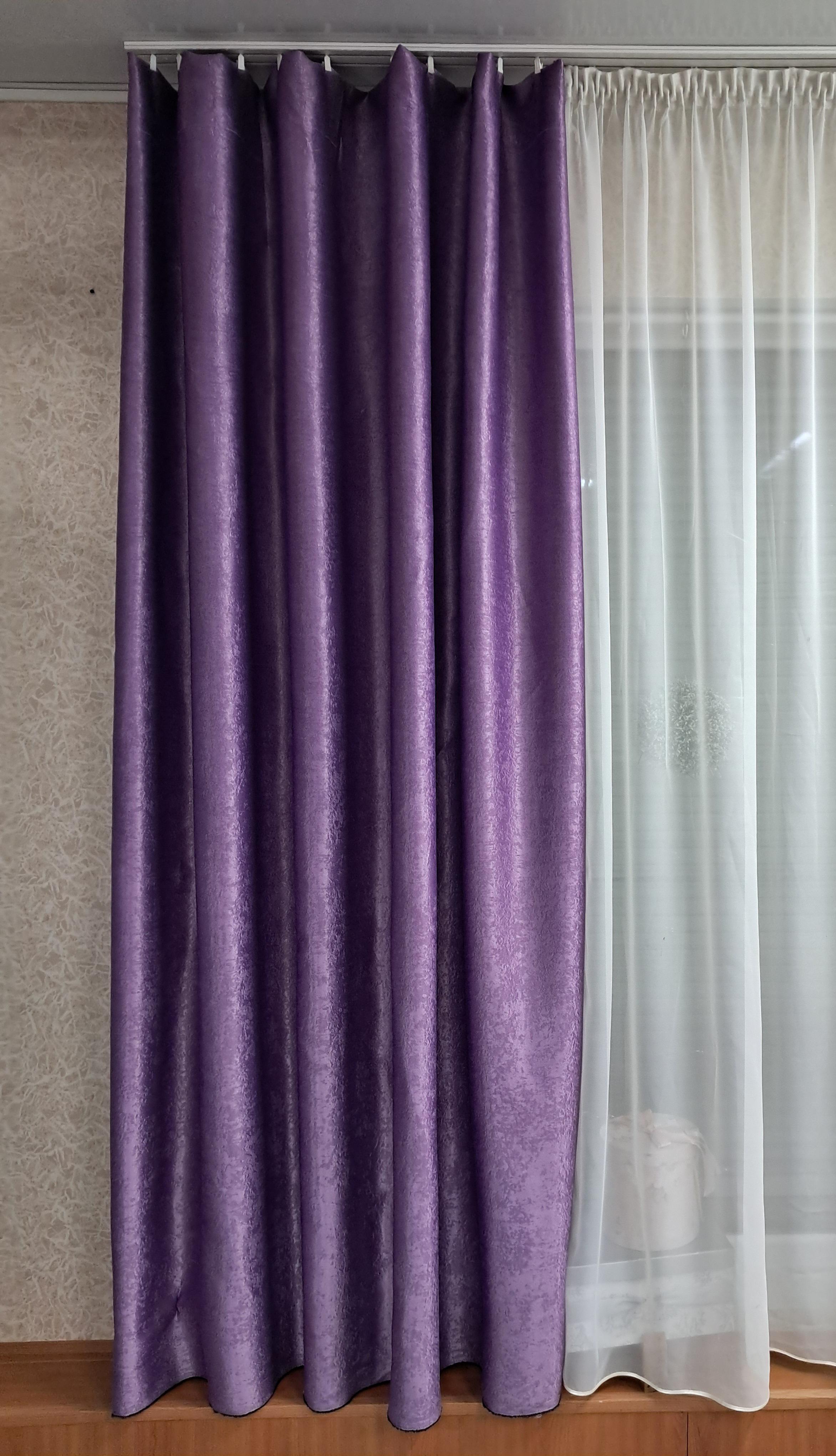 Шторы Софт 270х200 см Фиолетовый