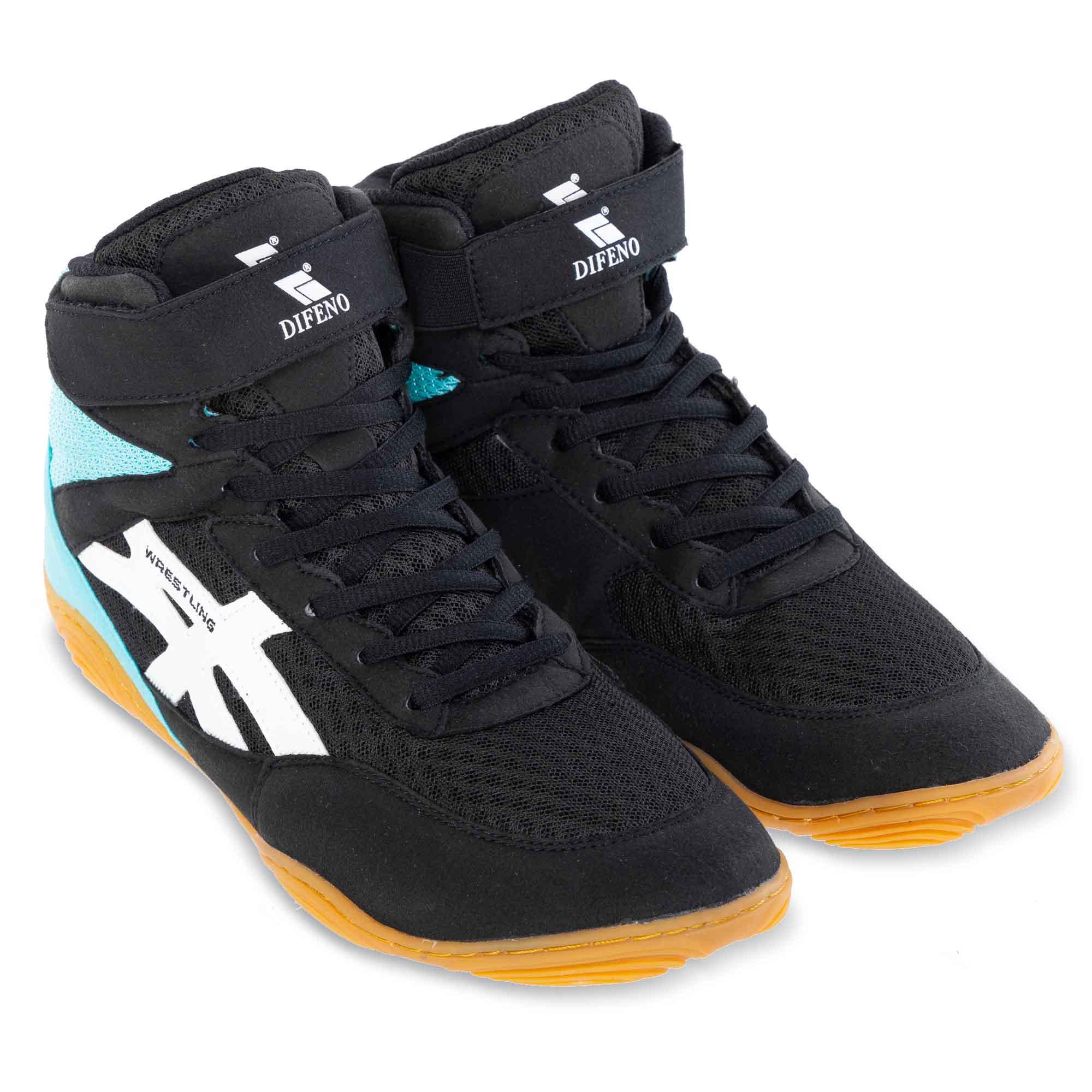 Борцовки Difeno W-2005-5 р. 40/26 см Черный/Мятный (6936116104754)