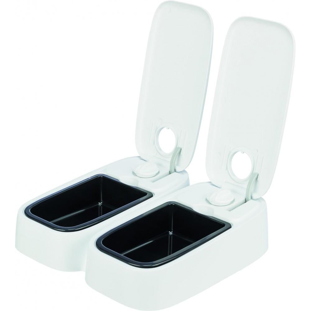 Кормушка автоматическая Trixie TX2 2х300 мл 27х7х24 см Белый (24372)