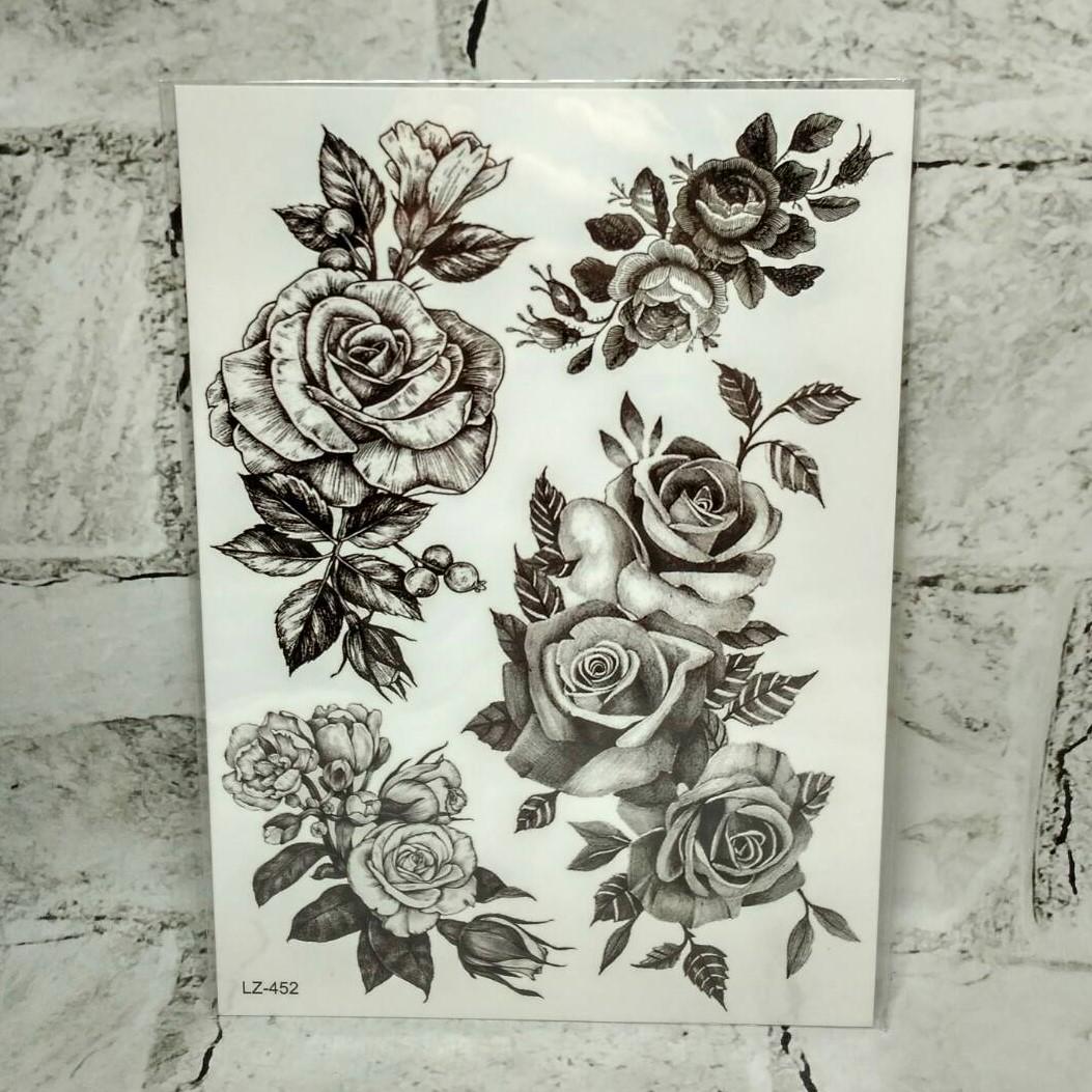 Временные тату Цветы (LZ-452)
