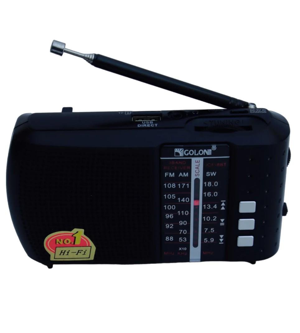 Радиоприемник Golon ICF-8 на аккумуляторе Черный (24386345)