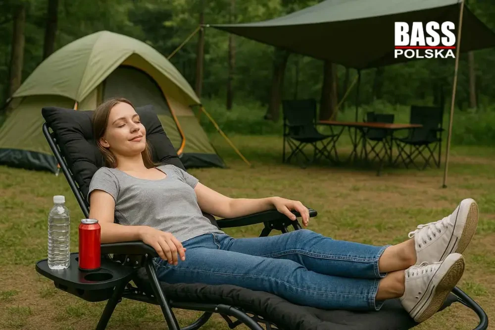 Шезлонг складной с матрасом и подушкой Bass Polska BH 31012 (1407) - фото 3 Шезлонг складной с матрасом и подушкой Bass Polska BH 31012 (1407) - фото 3