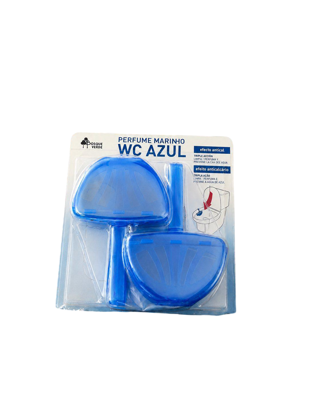 Освежитель и очиститель для туалета WC Azul 2×40 г