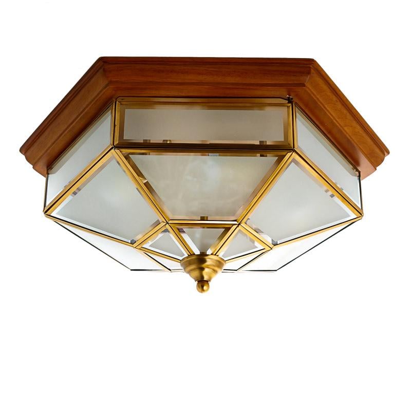 Люстра потолочная Light House ES-15494/5 на пять ламп Бронза/Белый