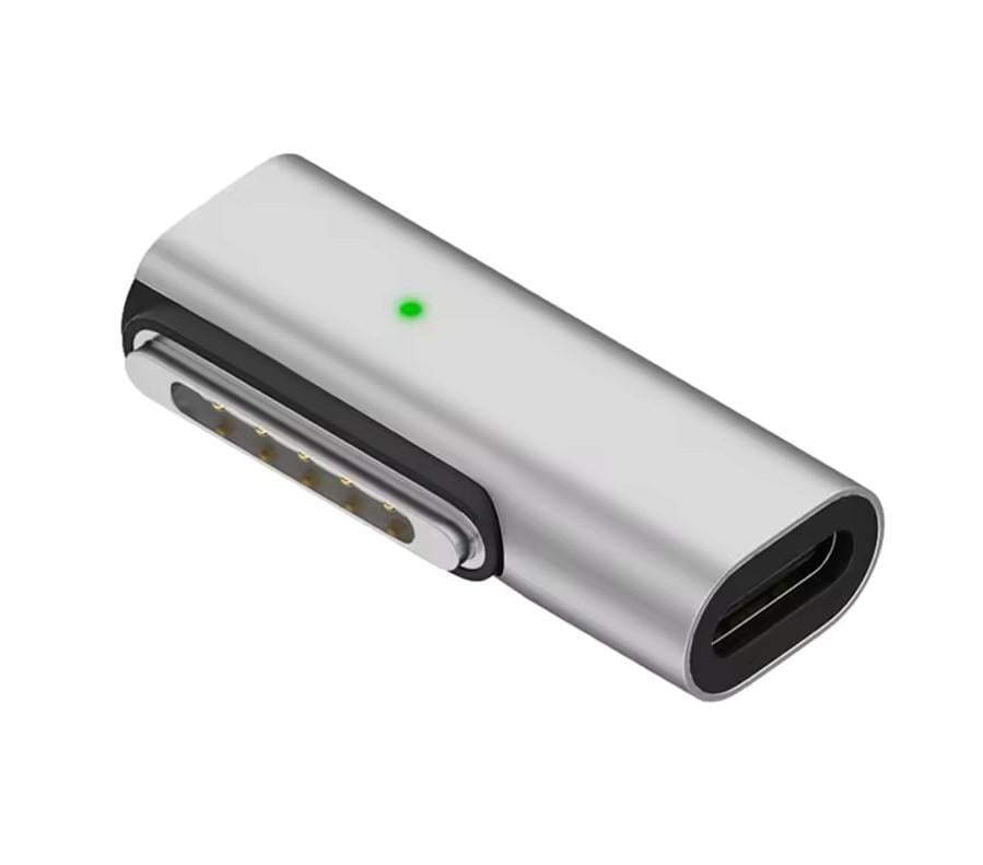 Адаптер магнітний Type-C-MagSafe 3 для швидкої зарядки MacBook Air/Pro 140W алюмінієвий сплав (2854831247)