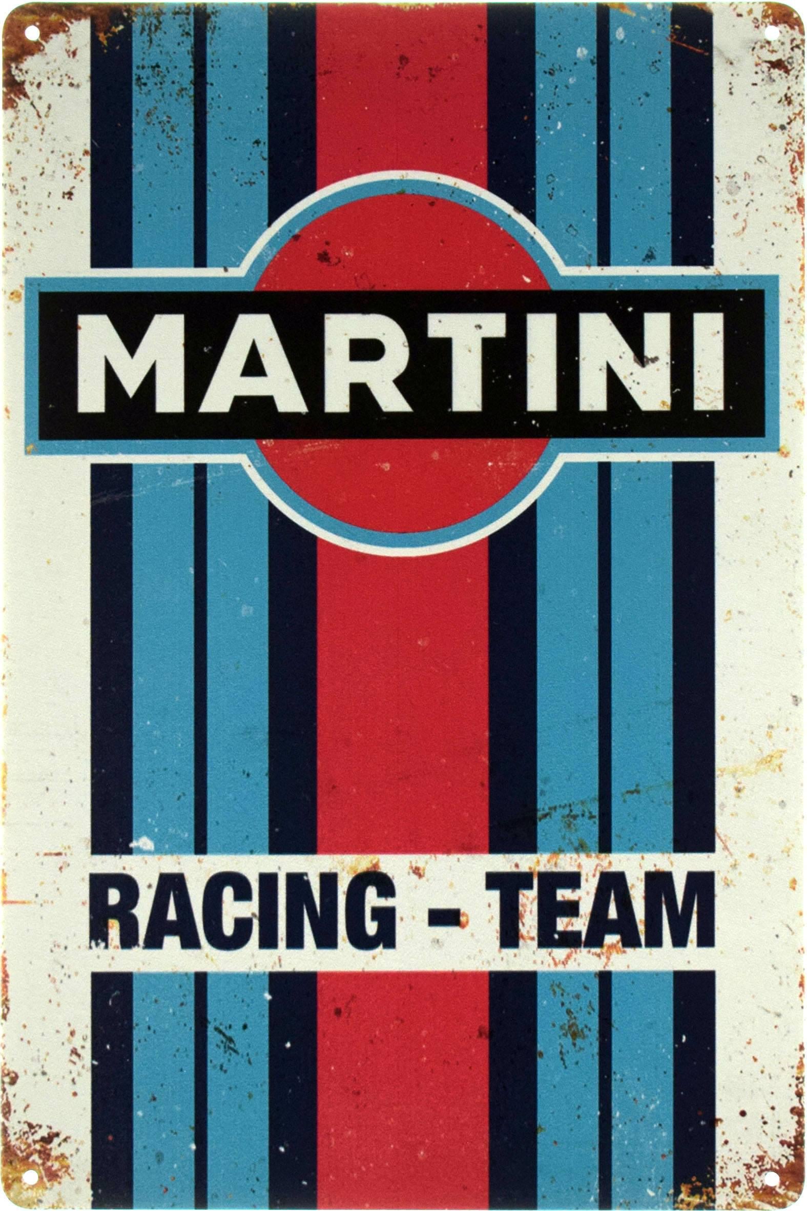 Табличка металева Мартини/Martini Racing Team 20x30 см