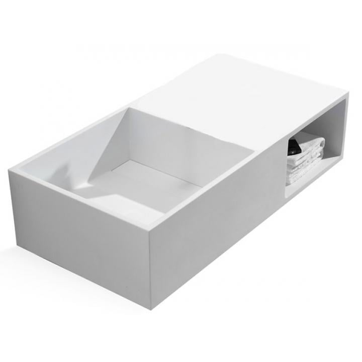 Умывальник подвесной Asignatura Monolith 25721804 800x400x200 мм Белый (131191)