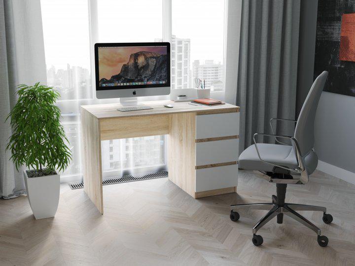 Компьютерный стол КС-4 1200х755х600 мм Дуб Сонома/Белый (MPКС-4-2/1) - фото 2