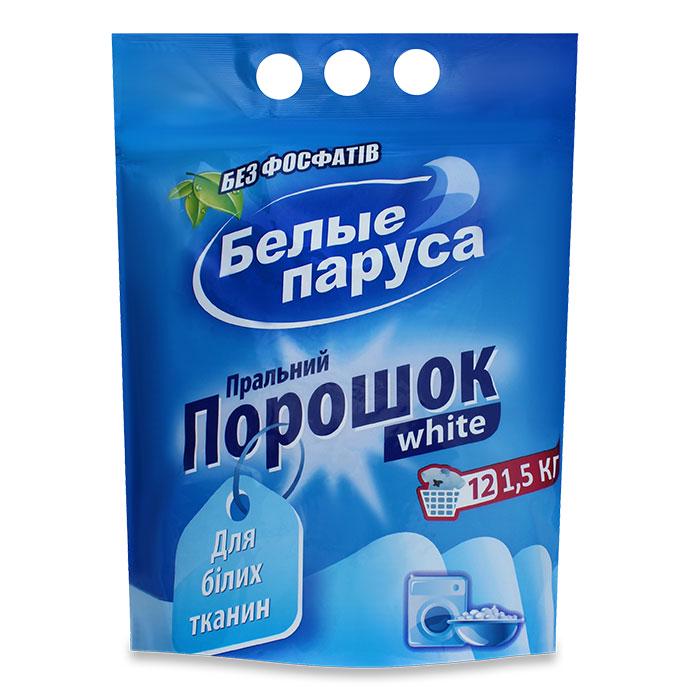 Стиральный порошок для белых тканей Белые паруса White 1,5 кг (4820017661461)