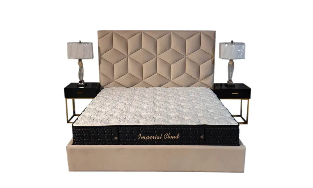 Ліжко Моніка 1,8 з підйомним механізмом 2150x1930x1490 мм Бежевий