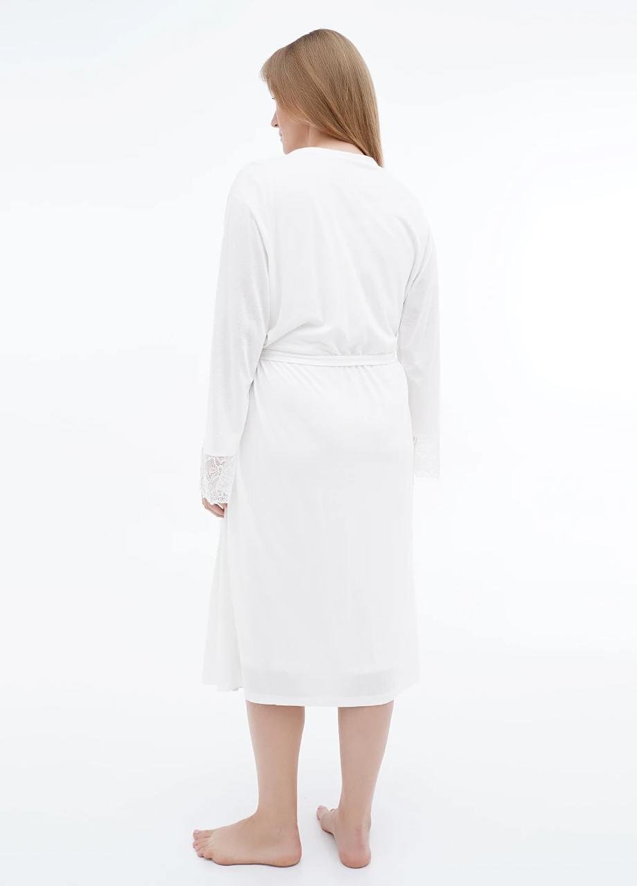 Комплект халат/ночная рубашка женский Cotpark L Белый (16205-02-L) - фото 2 Комплект халат/ночная рубашка женский Cotpark L Белый (16205-02-L) - фото 2