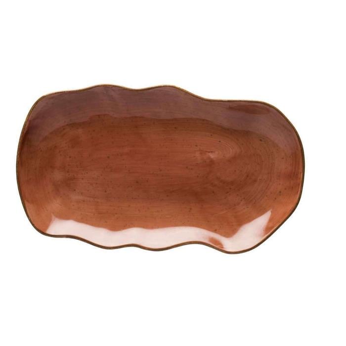 Блюдо Lubiana Stone age decor 35x20 см Кирпичный (4660-6630M)