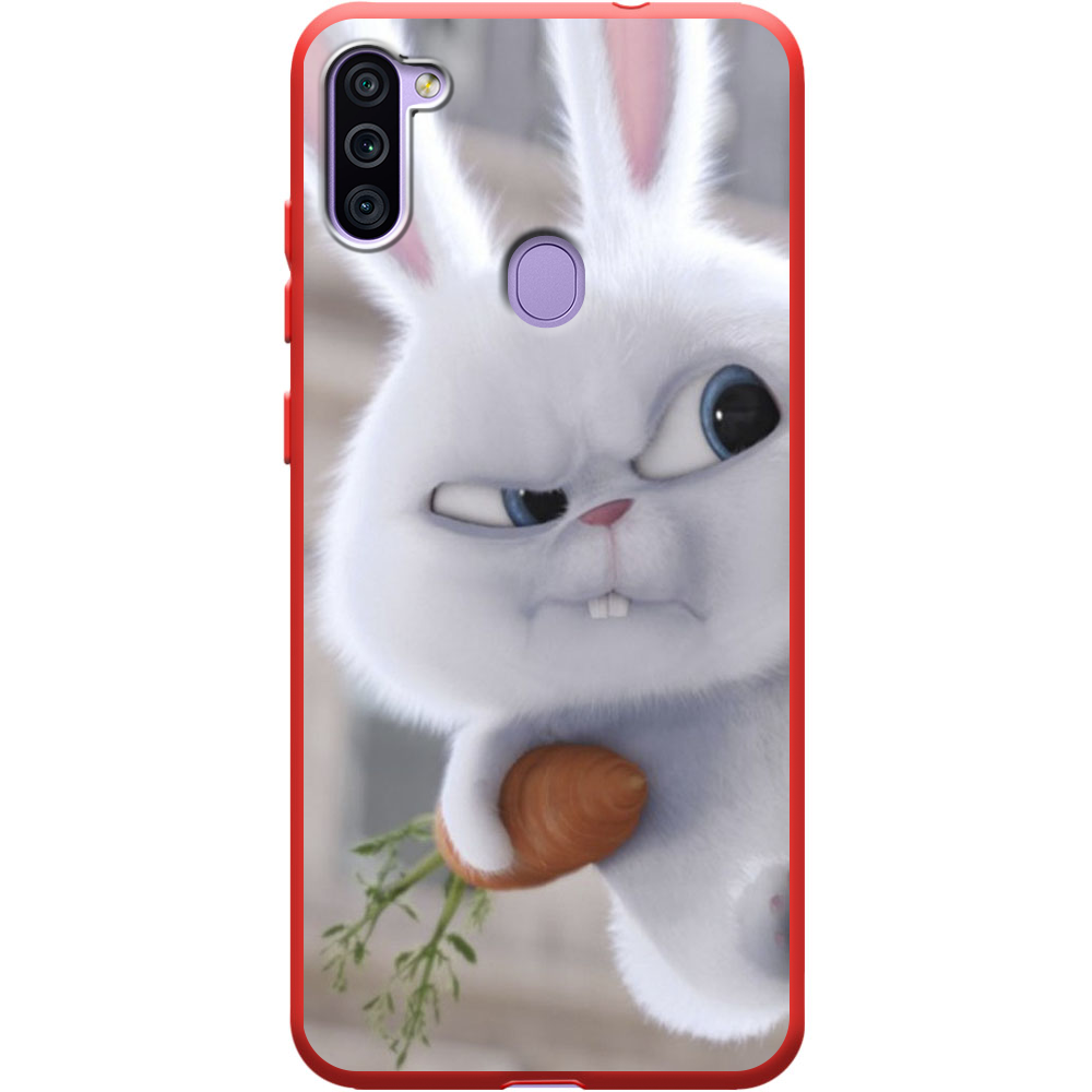 Чохол Boxface Samsung M115 Galaxy M11 Rabbit Snowball Червоний силікон  (39780-up1116-40327)