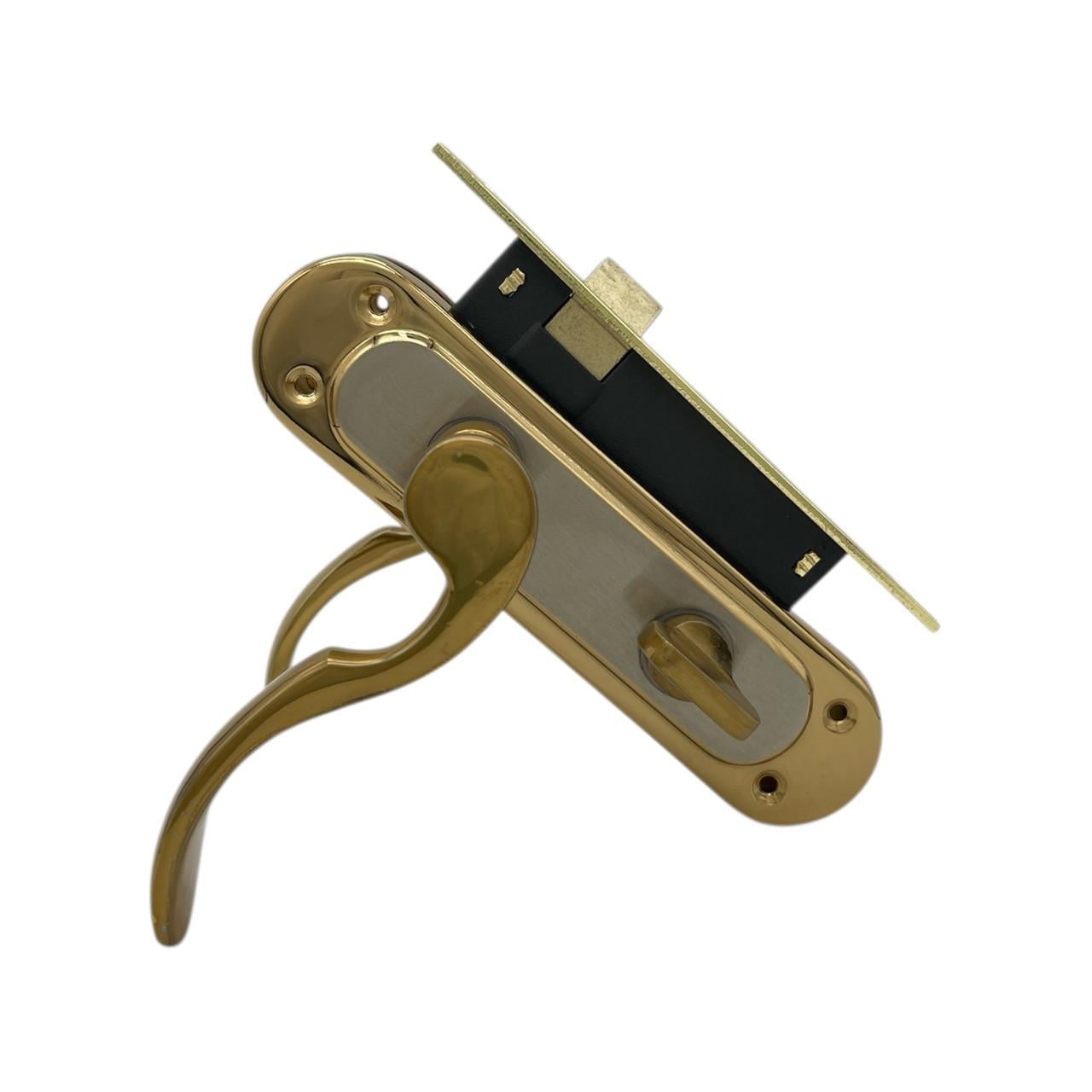Замок с ручками Nobel Semfoni WC 62 мм Albrifin Saten (370066)