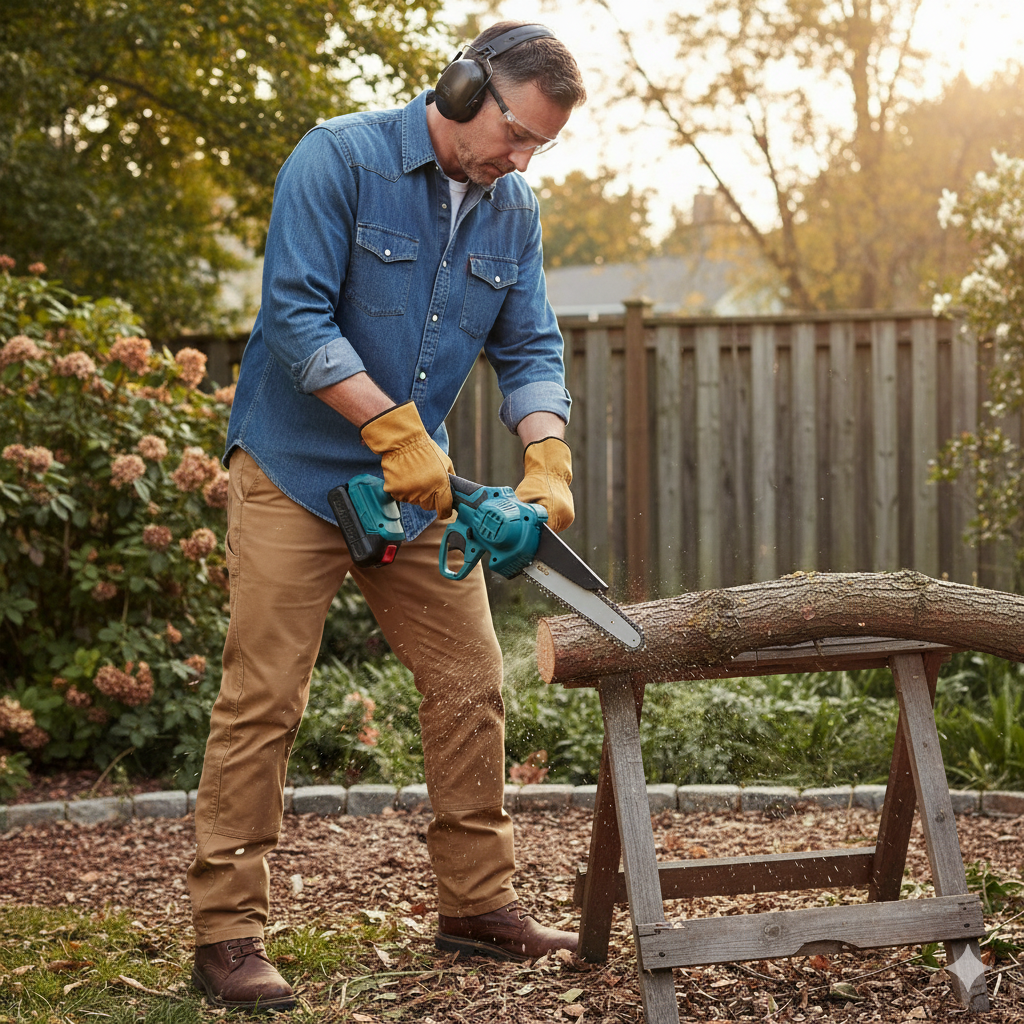 Набір електроінструменту акумуляторний універсальний для саду секатор/пила 6"/телескопічний висоторіз/2 батареї (2104618703) - фото 11