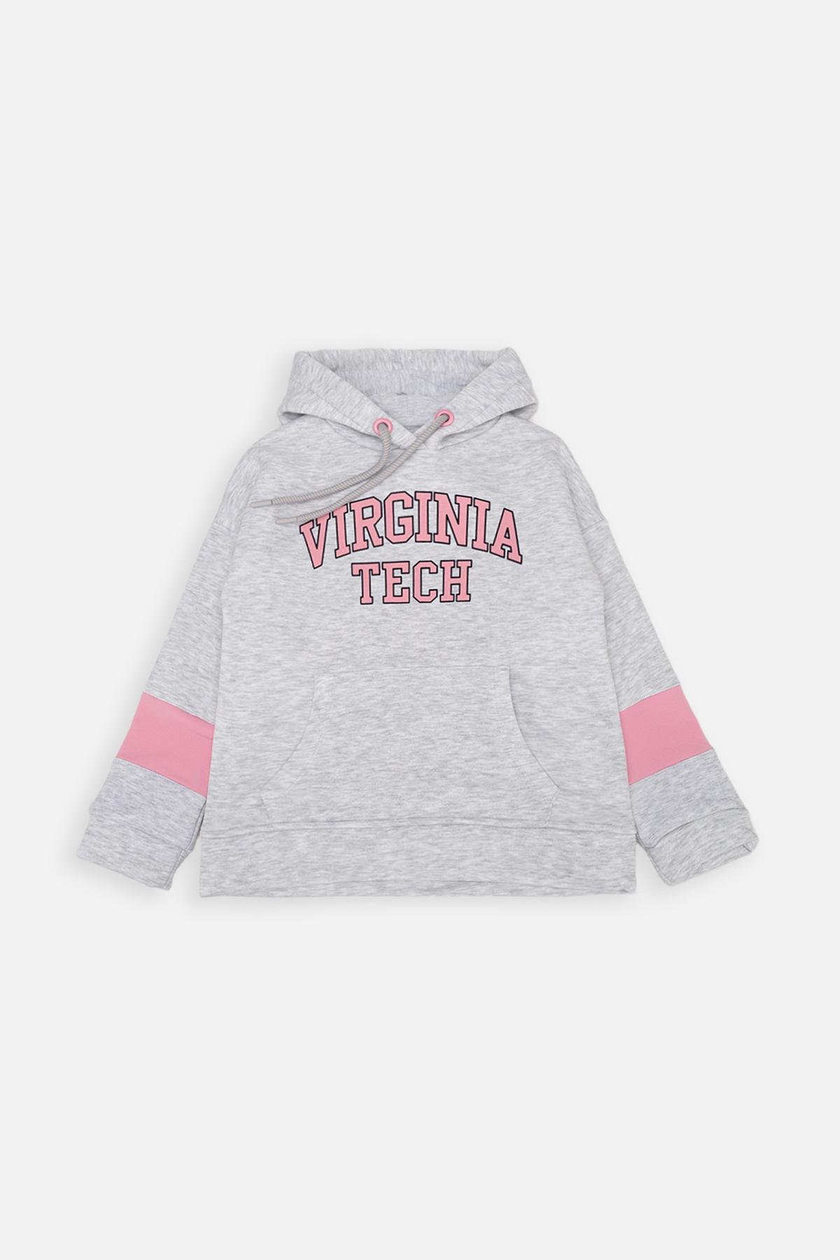 Худи для девочки ЦБ-00252776 122 см Светло-Серый (28576237)