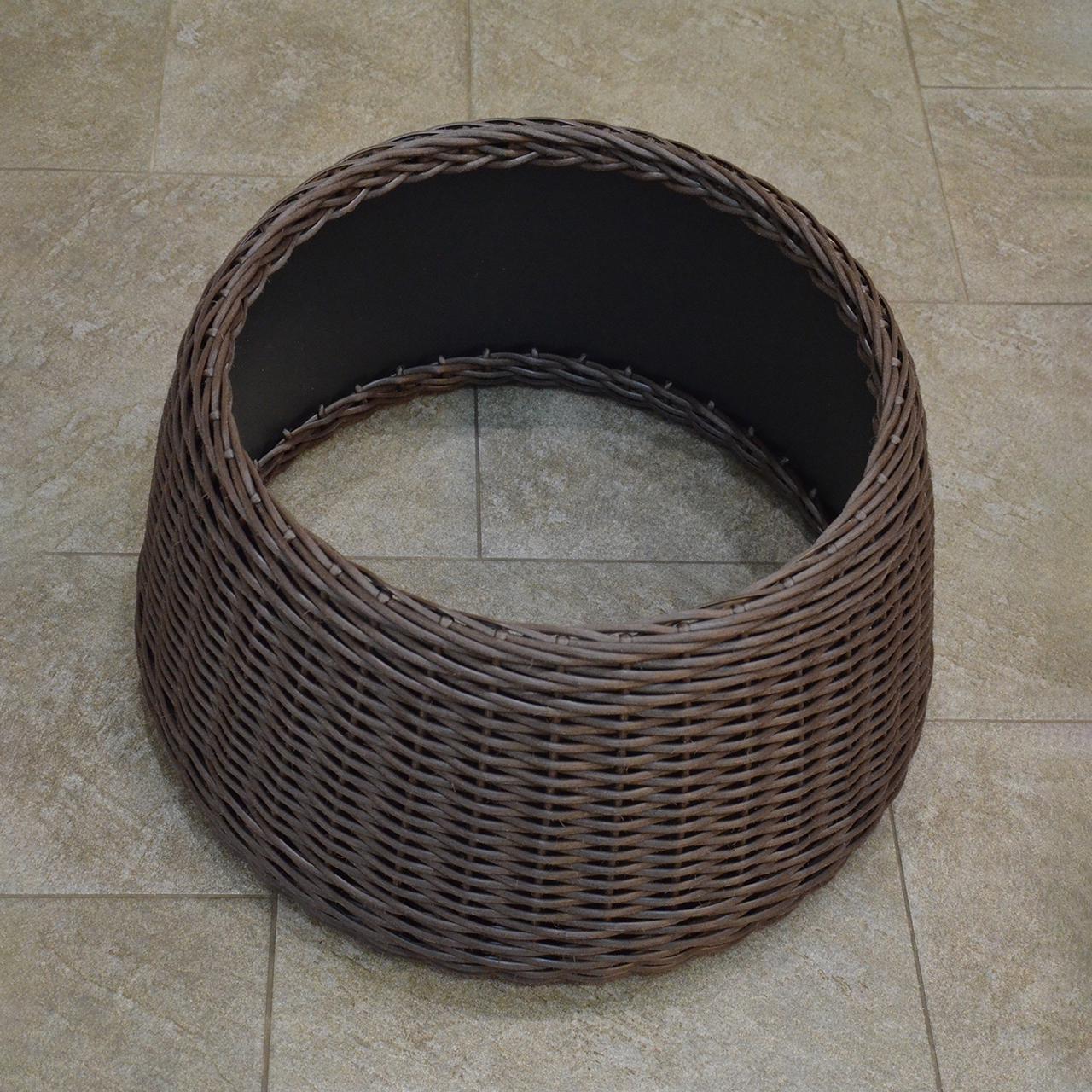 Подставка-юбка под елку плетеная из искусственного ротанга/ручной работы M Чесаный венге (23297118) - фото 6 Подставка-юбка под елку плетеная из искусственного ротанга/ручной работы M Чесаный венге (23297118) - фото 6