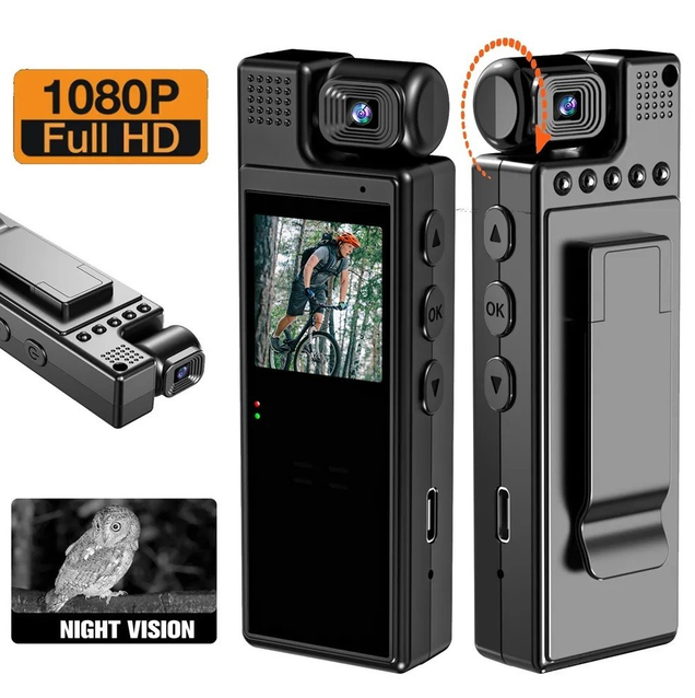 Боди-камера аккумуляторная L9 с дисплеем 1.3" датчик движения 1200 мА-час (21724925) - фото 5 Боди-камера аккумуляторная L9 с дисплеем 1.3" датчик движения 1200 мА-час (21724925) - фото 5