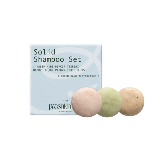 Набор твердых мини-шампуней PTASHKIN SAD Solid shampoo set 30 г (4821046276053)