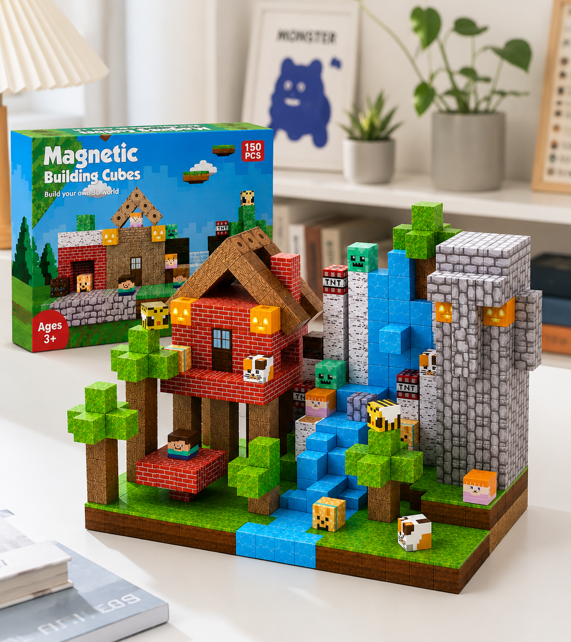 Конструктор магнитный Minecraft Magnetic World Племя джунглей 150 шт. (zh023) Конструктор магнитный Minecraft Magnetic World Племя джунглей 150 шт. (zh023)