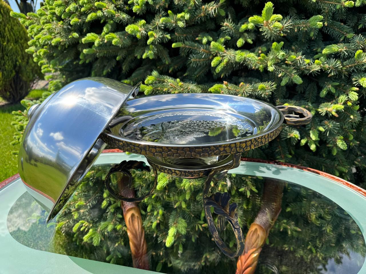 Садж блюдо для подачі шашлику з підігрівом 36 см - фото 8 Садж блюдо для подачі шашлику з підігрівом 36 см - фото 8