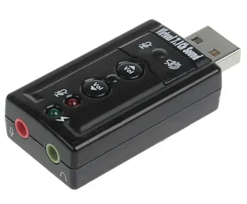 Звукова карта Sound card USB адаптер аудіо 3D - фото 2