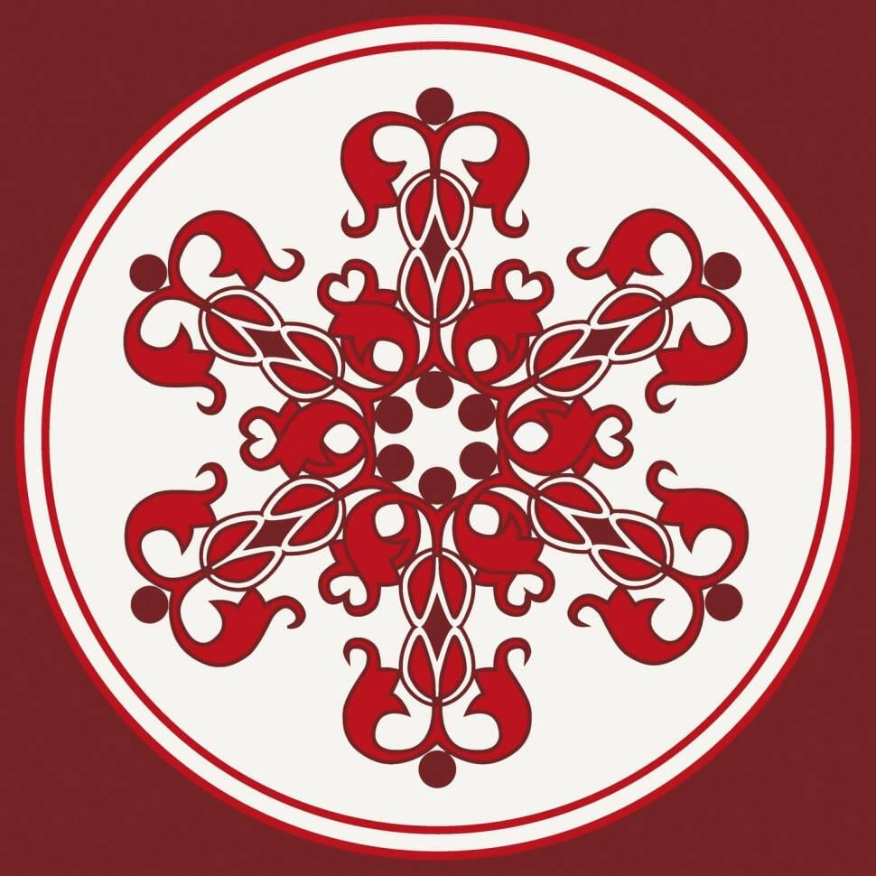 Картина по номерам ART CRAFT Круглый орнамент лак 30х30 см (2987253268)