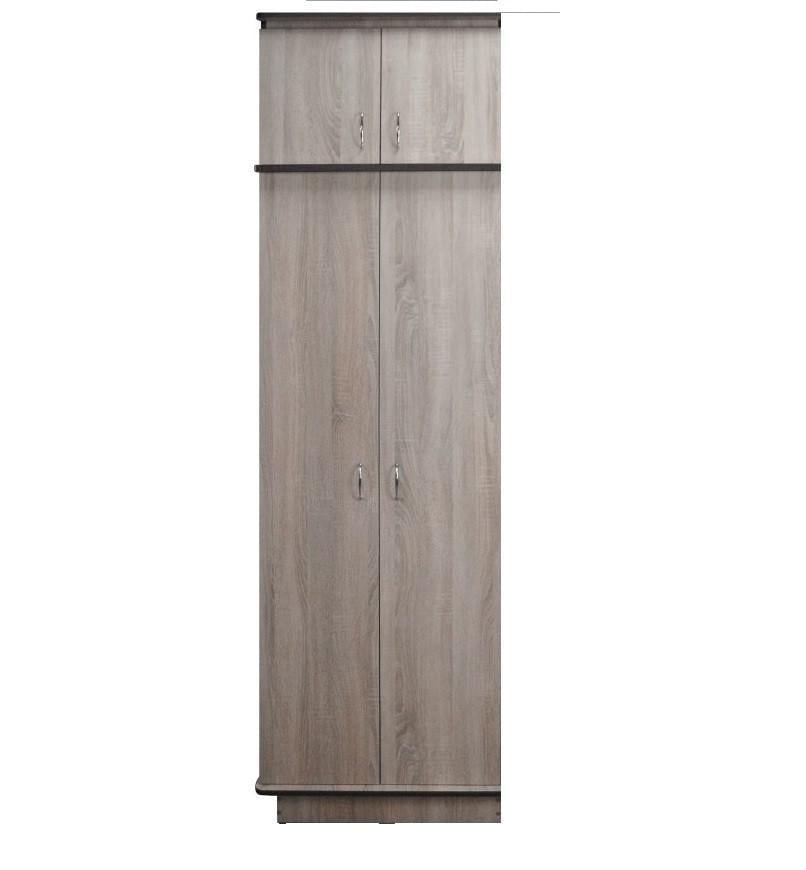 Передпокій МАКСІ-МЕблі Прага Шафа 0,7 м, 2-х дверний плюс Дуб трюфель (10945)